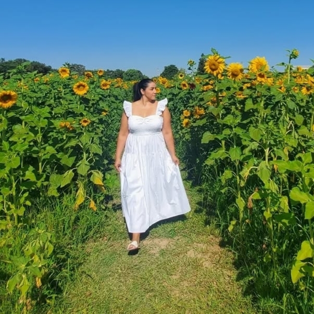 Abercrombie & Fitch White Maxi Dress - Picture 7 of 7